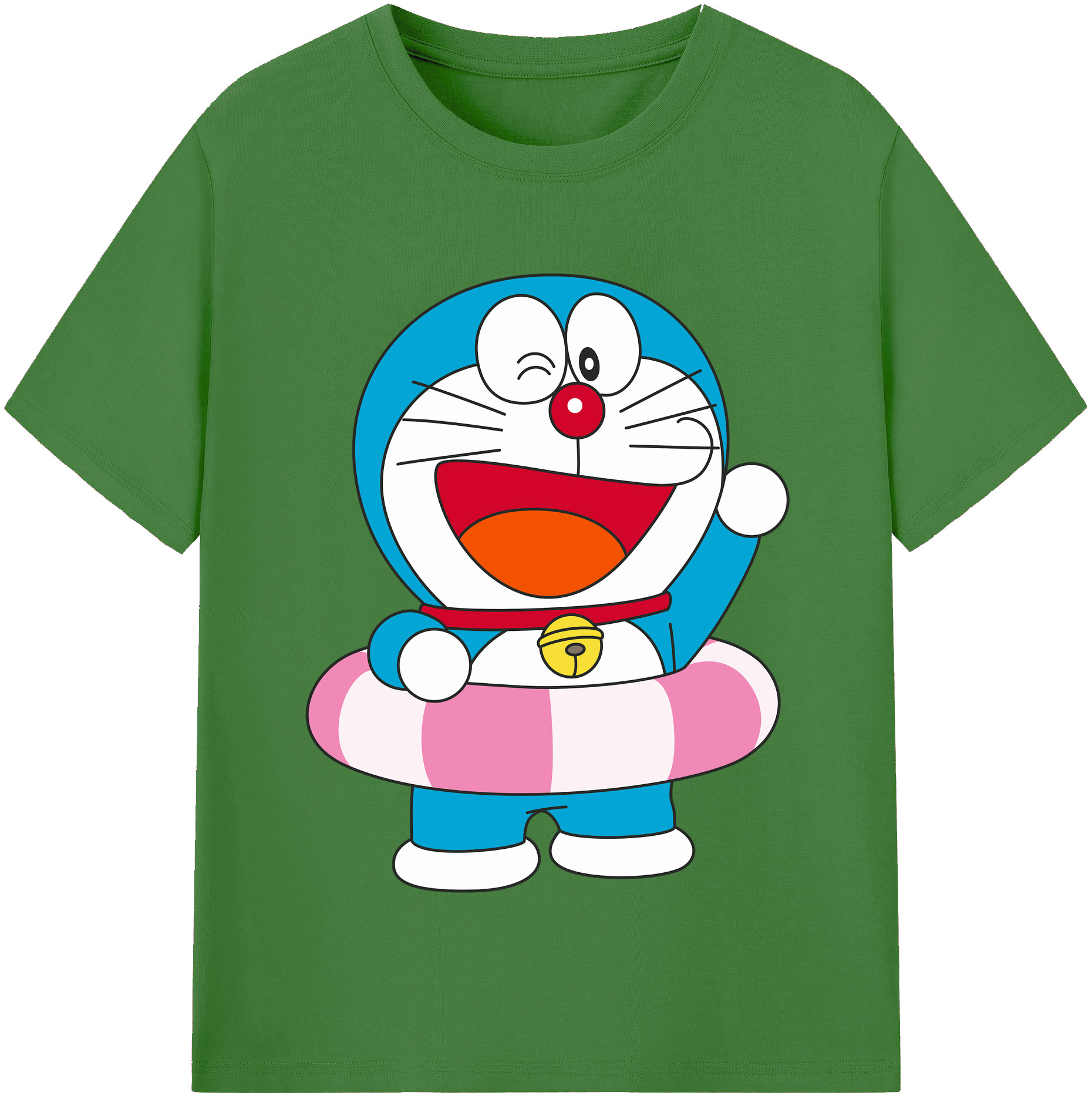 （画像用） ドラえもん Doraemon レディースカジュアルプリントTシャツ（綿100％）